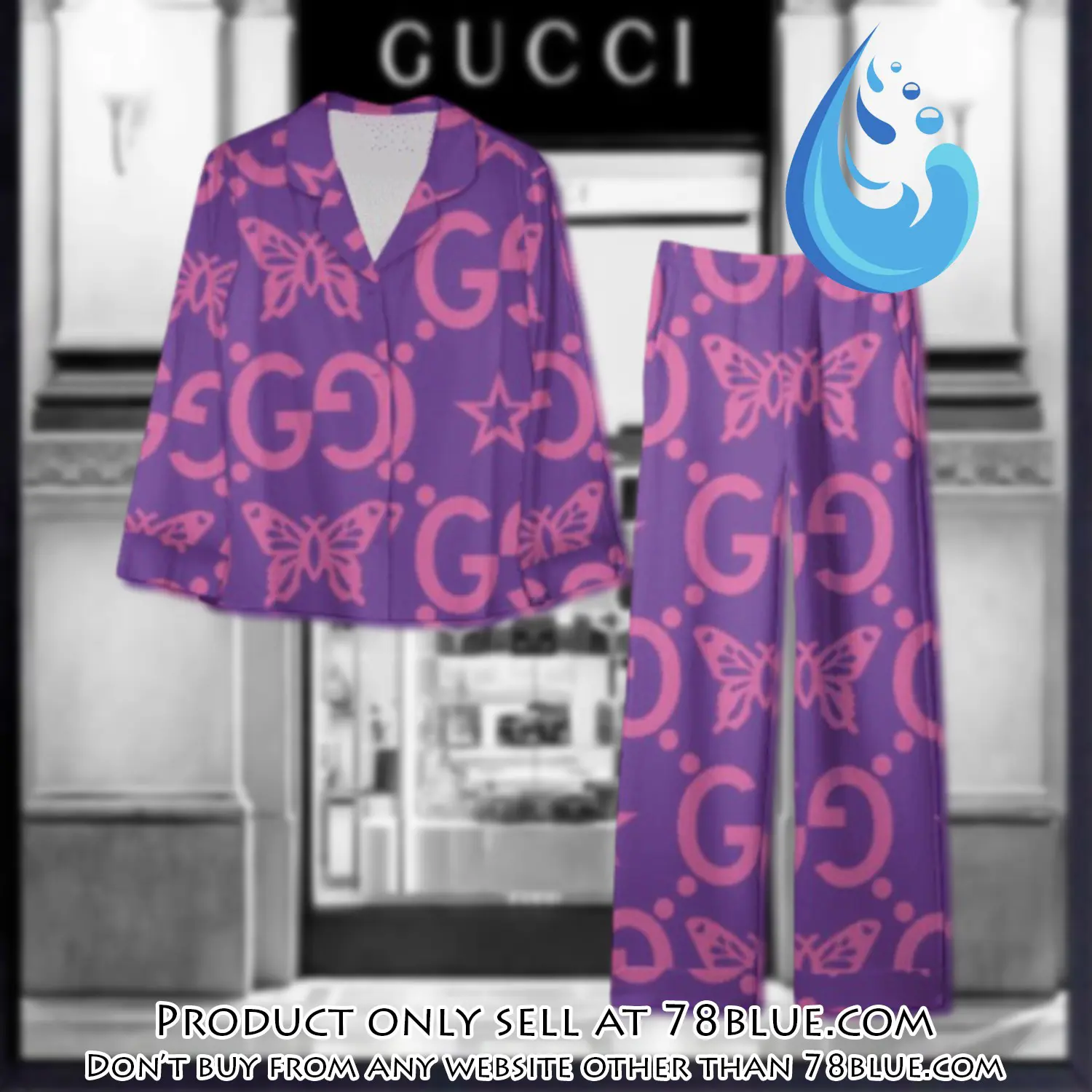 Trending luxury gc satin pajama set pjs1056 78b2032570